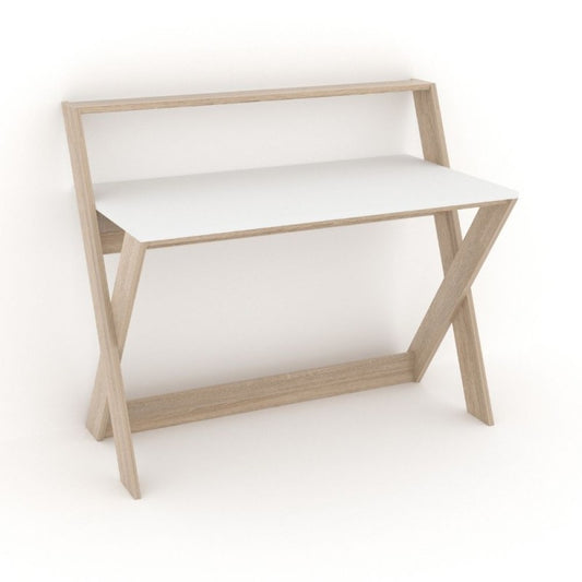 Bureau Alixus blanc naturel style scandinave 113x59xh.97 cm 