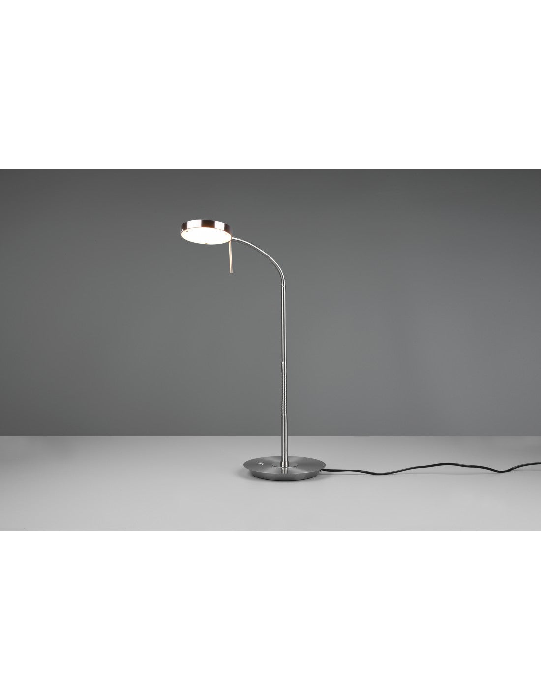 Lampe Studio Monza LED Gradateur Tactile Nickel Trio Lighting