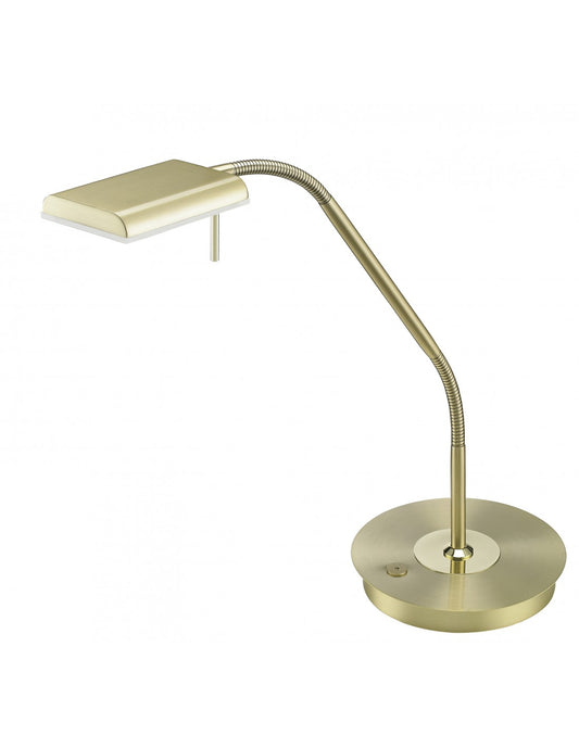 Lampe de bureau LED Bergamo Brass Trio Lighting 12w à intensité variable