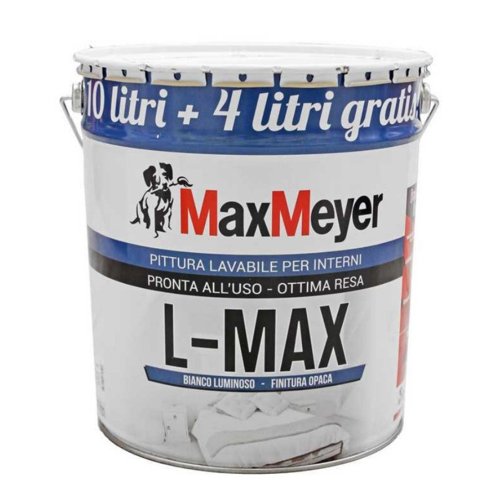 Peinture à l'eau lavable blanche Max Meyer L MAX 14 litres