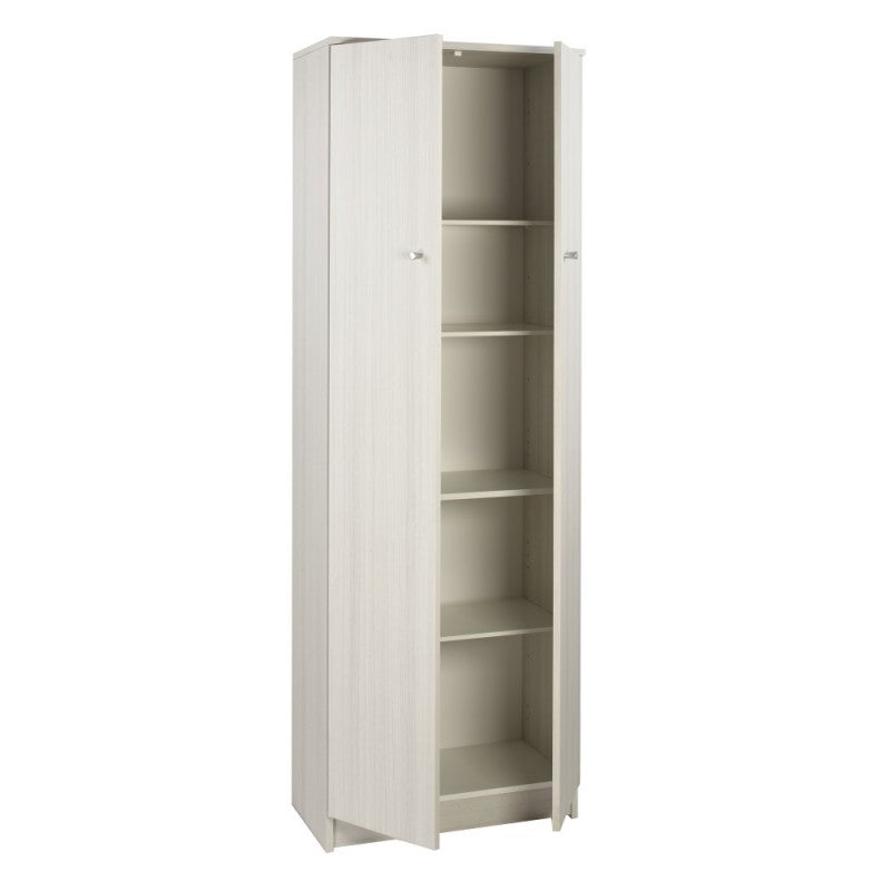 Armoire polyvalente deux portes Eucalyptus 62x34x h182 cm