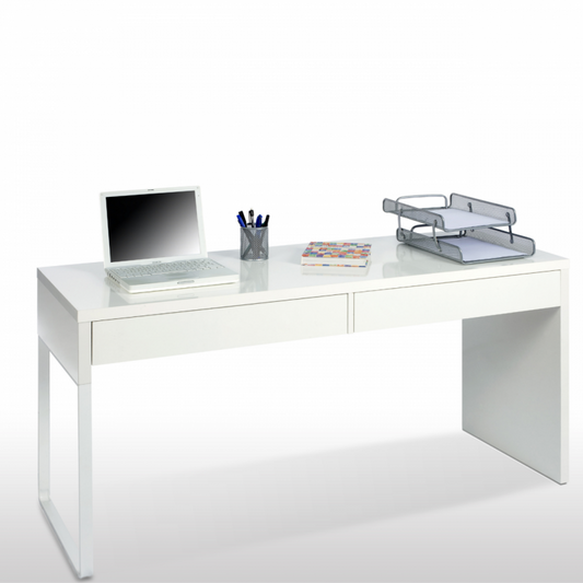 Bureau d'ordinateur Cm. 138 x 50 x 75h Blanc