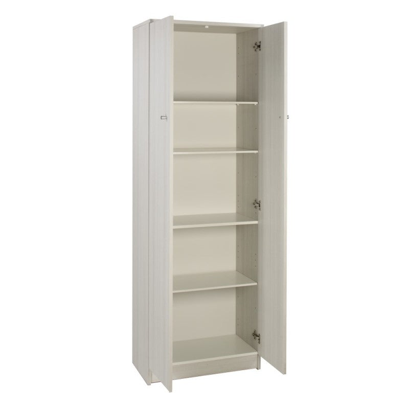 Armoire polyvalente deux portes Eucalyptus 62x34x h182 cm