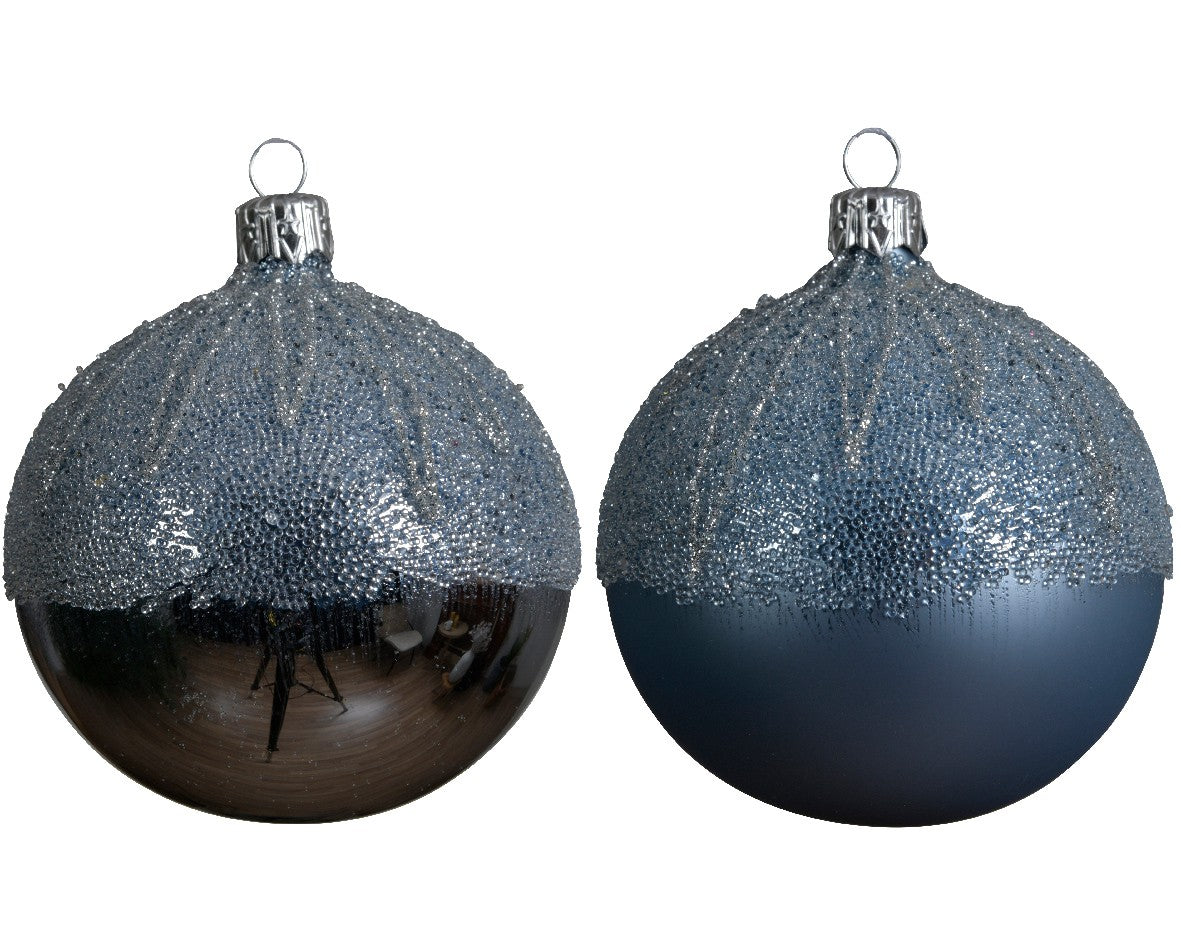 Boule de Noël assortie 1 cm 8 pièces en verre