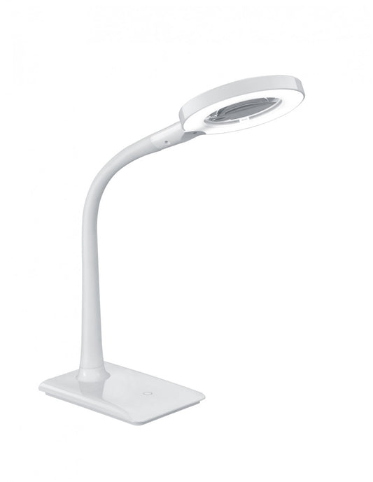 Lampe de bureau LED avec loupe White Wolf Trio Lighting