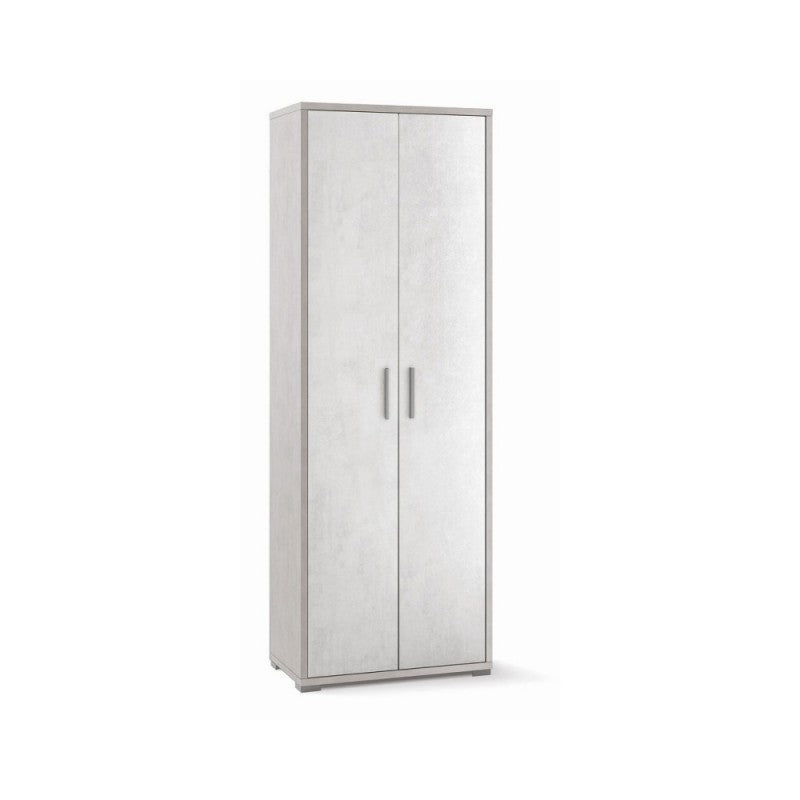 Armoire haute polyvalente à deux portes en Ossido Blanc 71x41x h199 cm