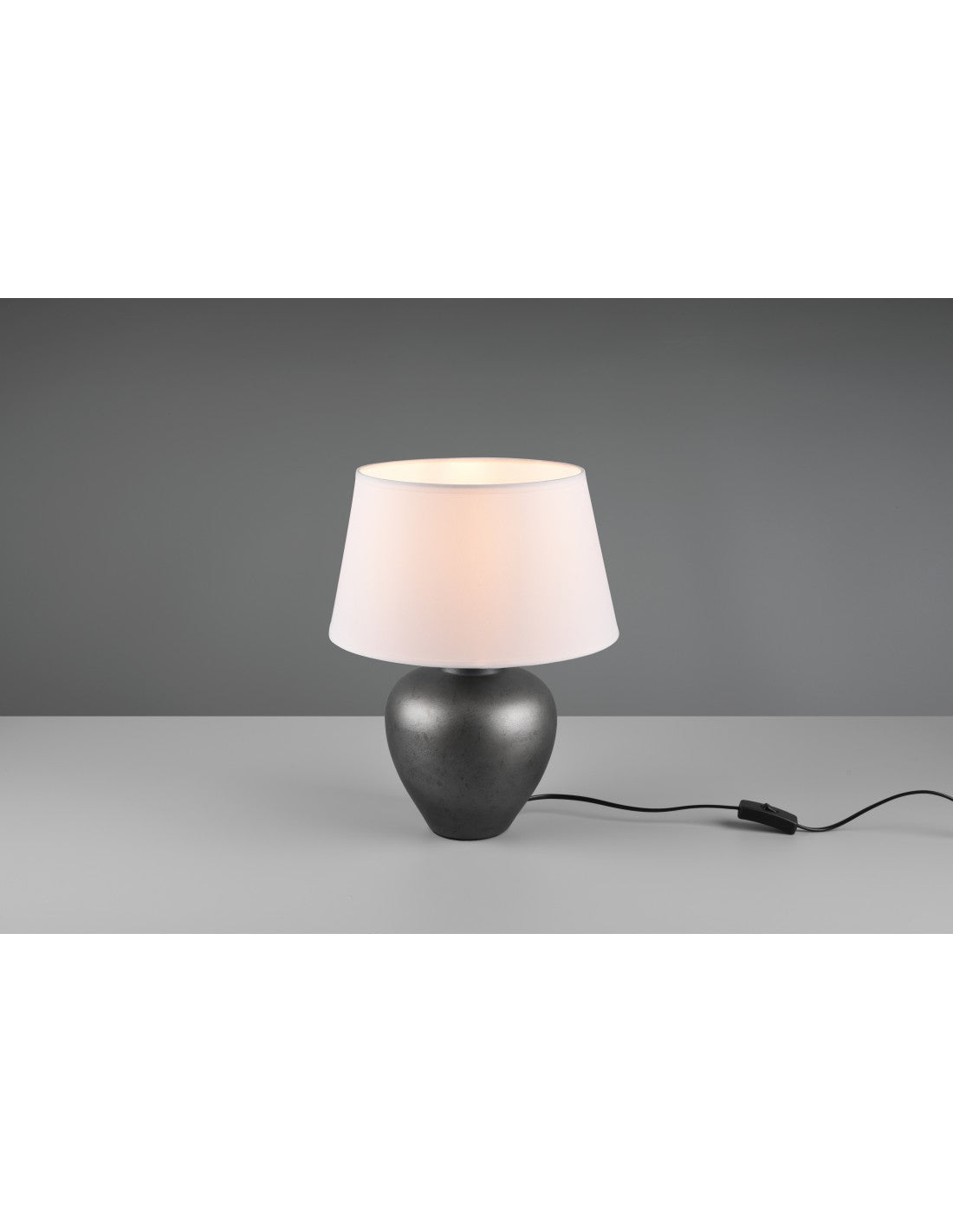 Lampe de Table Abby 1xE27 Abat-jour Céramique Et Blanc Trio Lighting