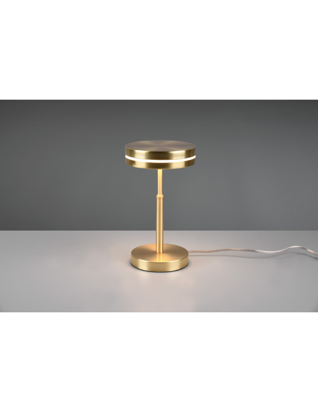 Lampe de table LED disco moderne Franklin Brass Trio Lighting