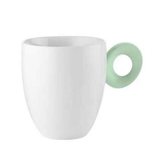 Tasse Everyday 250Ml Blanche Avec Poignée Verte