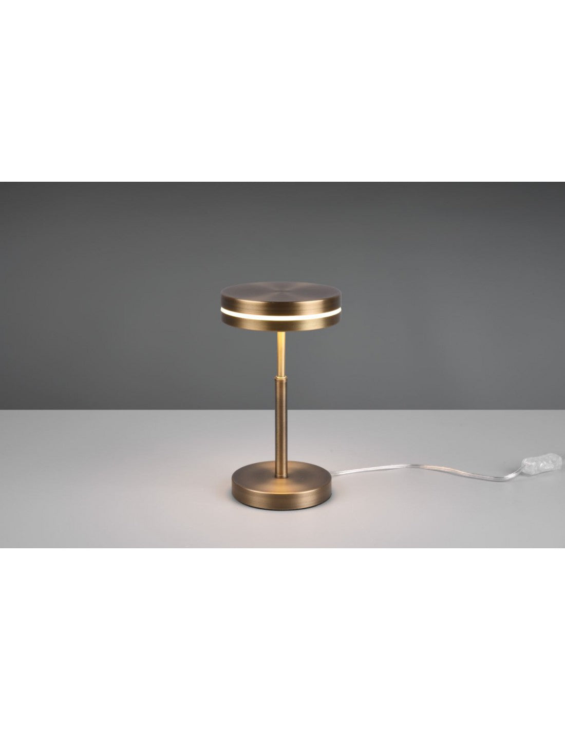 Lampe de Chevet Moderne Disco Led Laiton Vieilli Franklin Trio Lighting