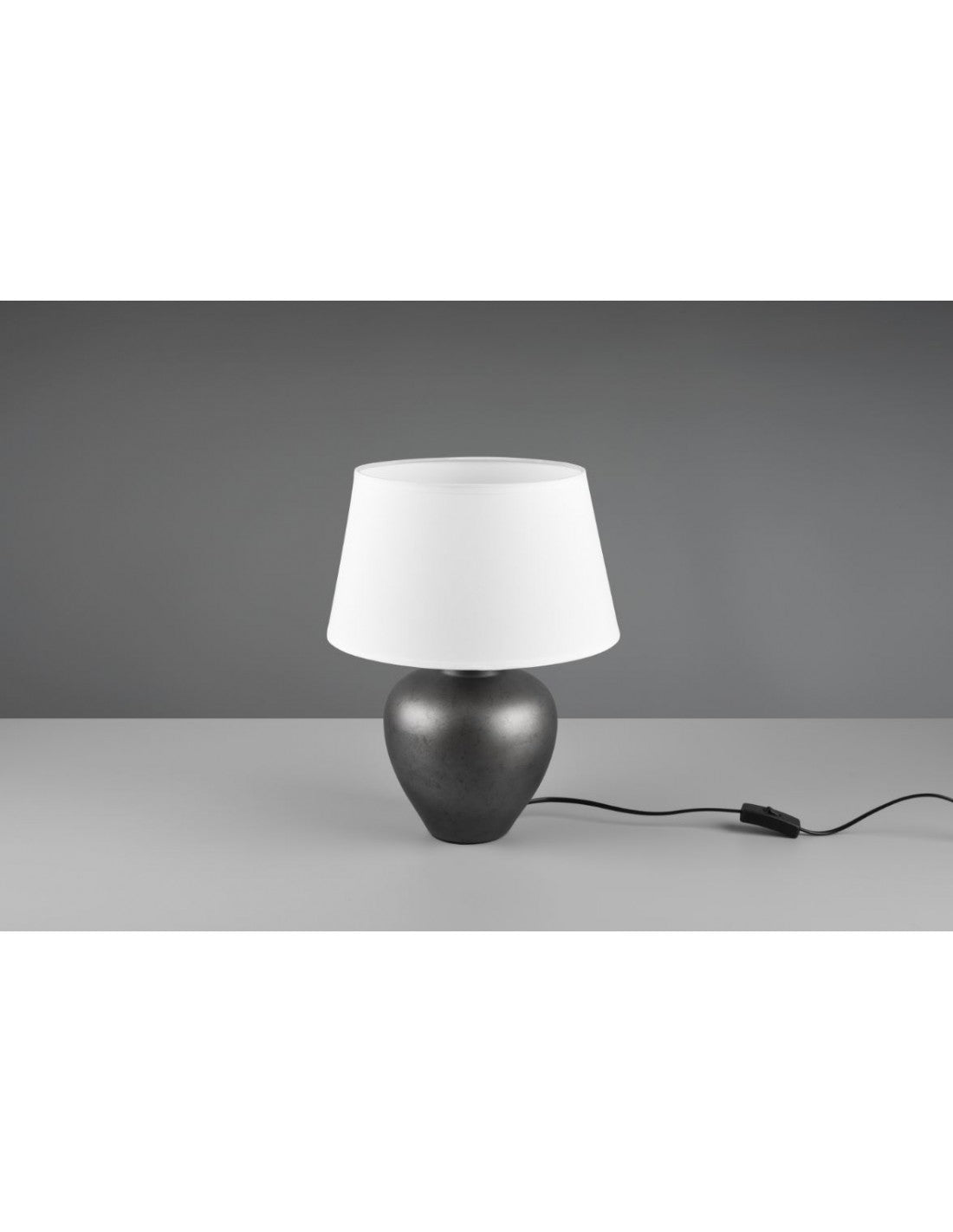 Lampe de Table Abby 1xE27 Abat-jour Céramique Et Blanc Trio Lighting