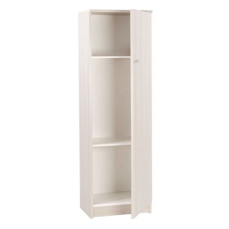 Armoire polyvalente une porte blanche 46x34x h147 cm