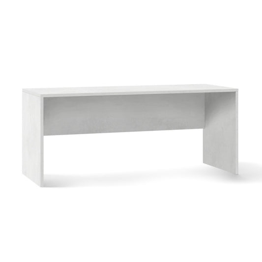 Bureau moderne en bois Ossido Blanc 180x69x h76 cm