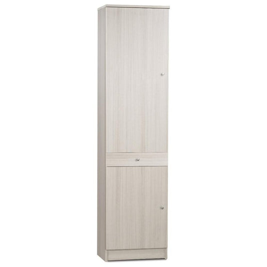 Armoire polyvalente avec deux portes et un tiroir Eucalyptus 46x34x h183 cm