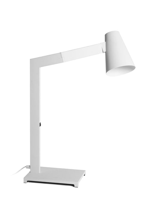 Lampe de table avec abat-jour en métal blanc 42x15x60,5h cm