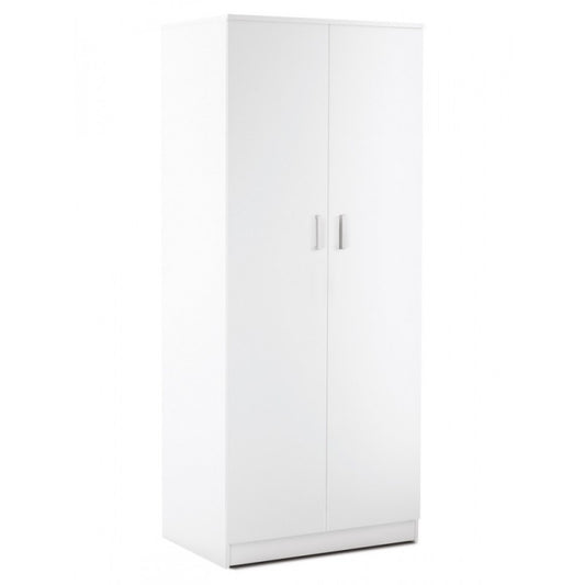 Armoire polyvalente blanche à deux portes 77x52x h182 cm