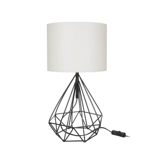 Lampe de bureau Noir Blanc urban 25x h46,5 cm