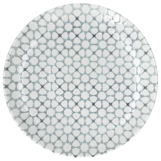 Assiette mosaïque en porcelaine 26 cm Ligne Méditerranée multicolore