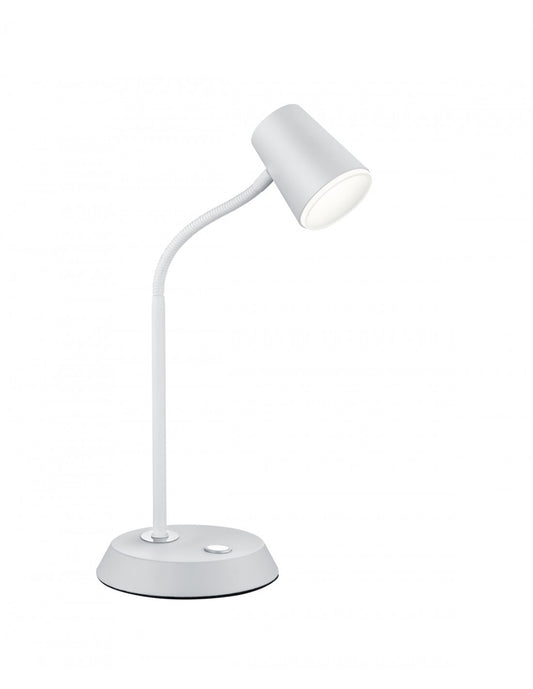 Lampe de bureau LED orientable et flexible Narcos White Trio Lighting