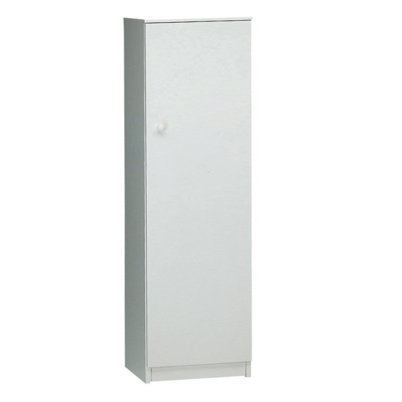 Armoire polyvalente une porte blanche 46x34x h147 cm