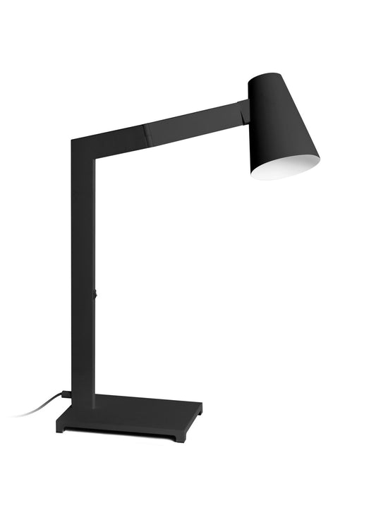 Lampe de table avec abat-jour en métal noir 42x15x60,5h cm