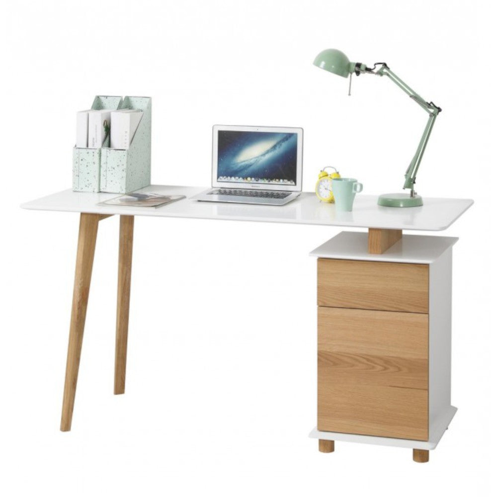 Bureau MONTREAL avec commode 140X60X76h cm