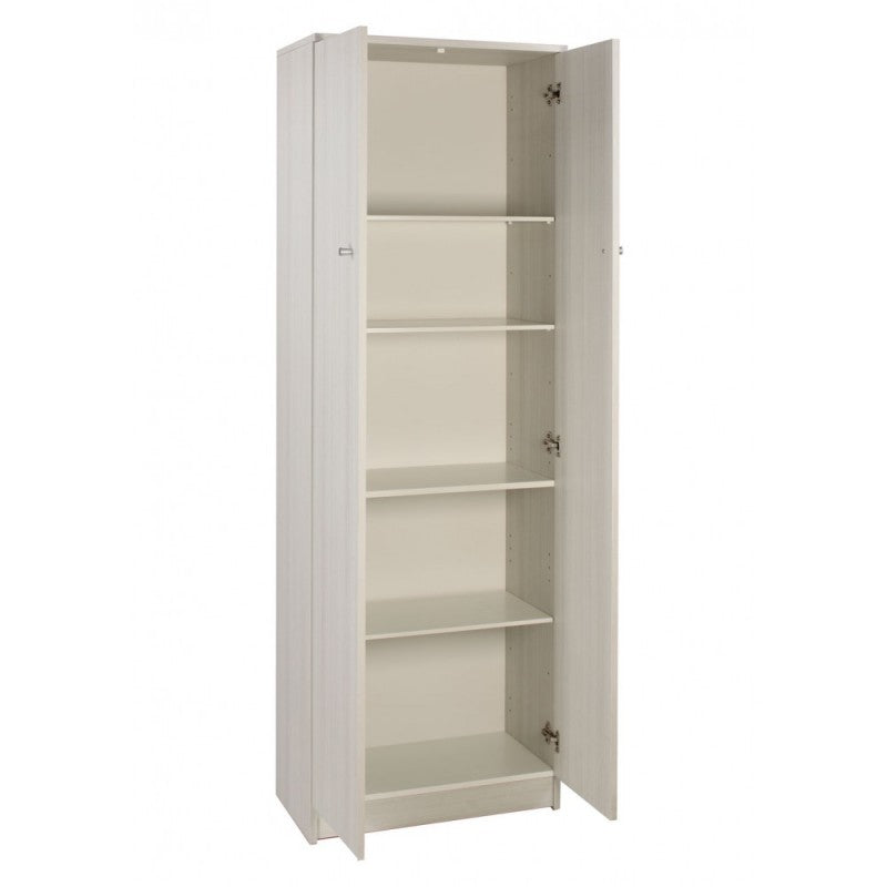 Armoire polyvalente à deux portes en Light Olmo 62x34x h182 cm