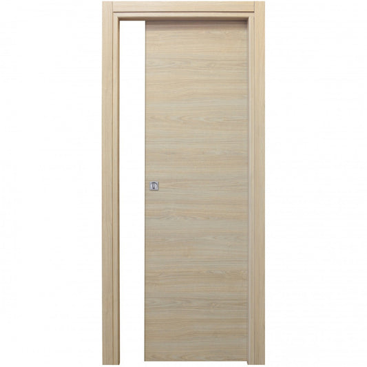 Porte coulissante Microtec Chêne Blanc 210 x 70 cm