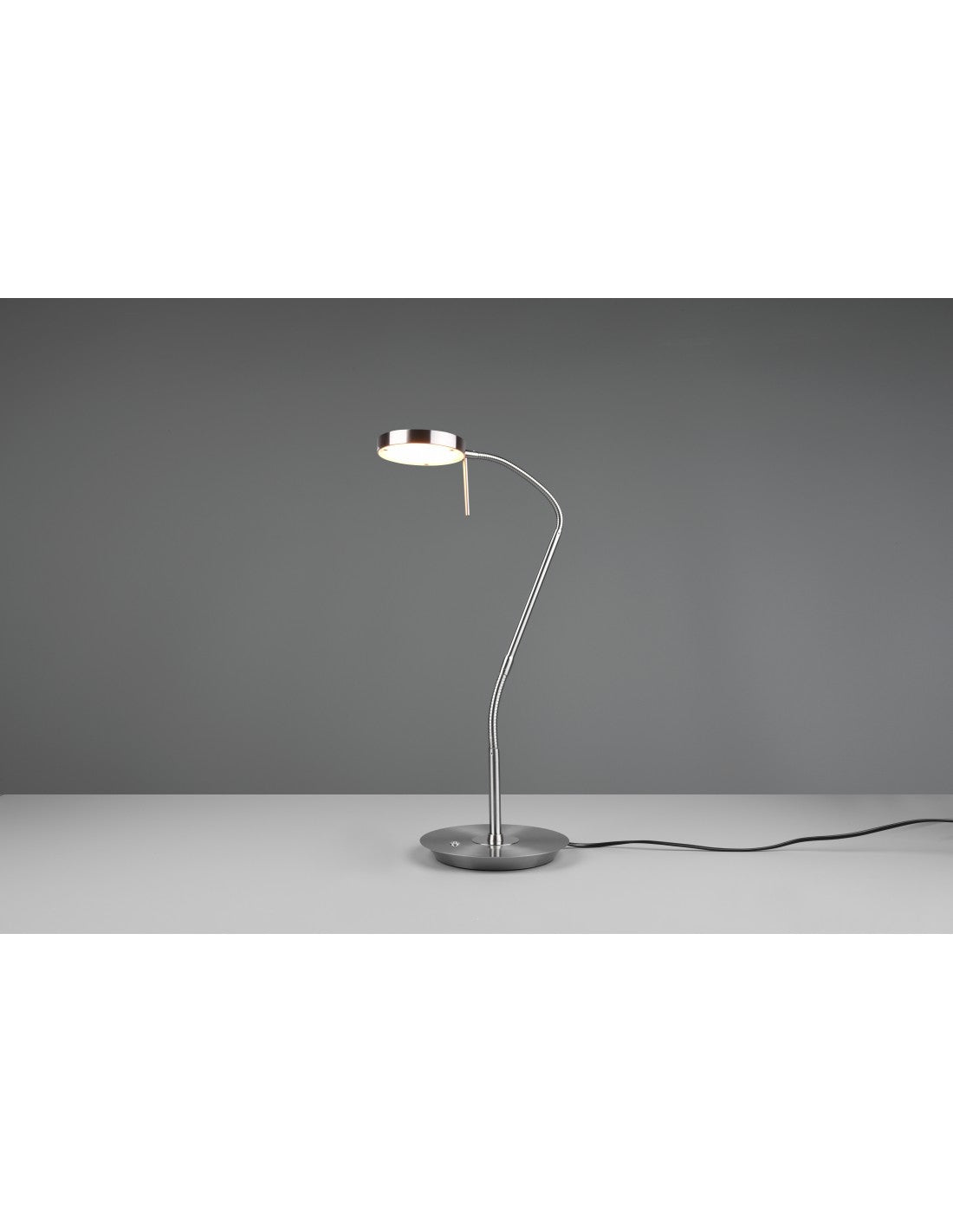 Lampe Studio Monza LED Gradateur Tactile Nickel Trio Lighting