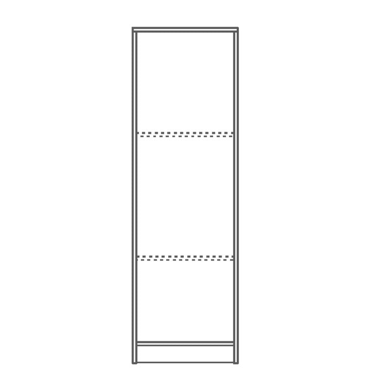 Armoire polyvalente une porte blanche 46x34x h147 cm