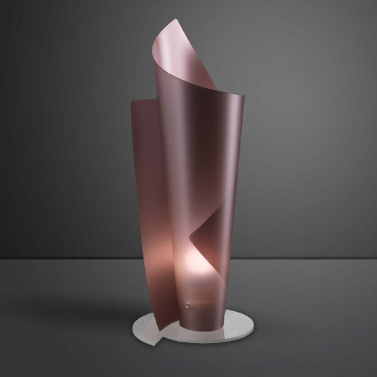 Lampe de table en Polilux VELA Rosa diamètre 27 x h70 cm