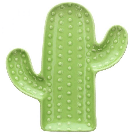 Assiette Light Cactus 20x19x2h cm Pachy Grès Vert