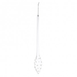 Suspension en verre Dew DROP transparente 5,5x h40 cm