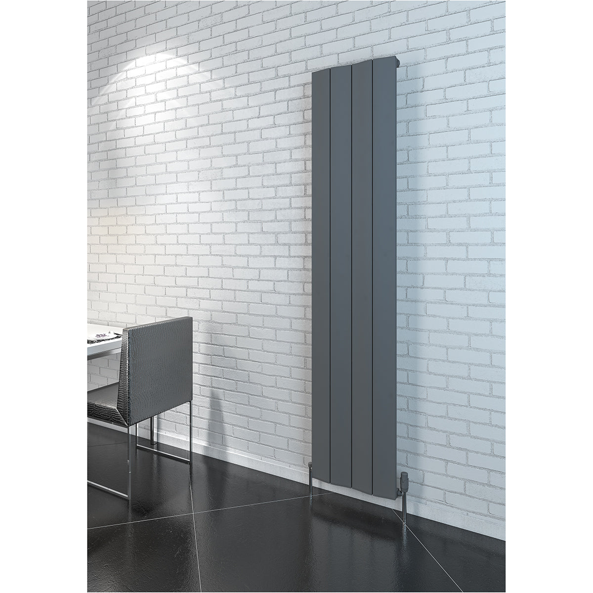 Radiateur décoratif Oasi H1800 - Anthracite 375 mm